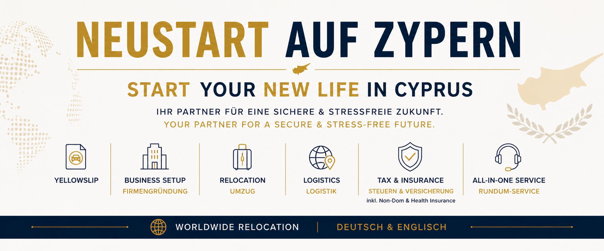 Neustart auf Zypern - DK Cyprus Leistungen